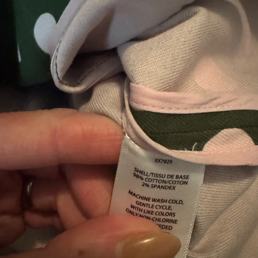 Halogen x Atlantic Pacific Green Polka Dot Skirt Suit Set Jacket Circle Skirt M - Picture 9 of 12